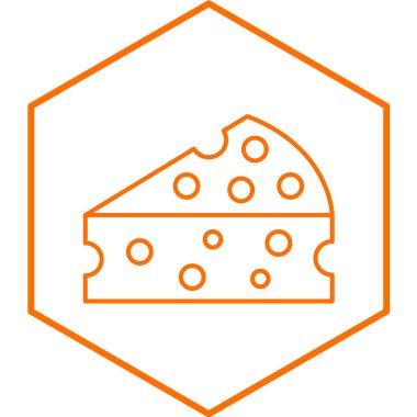 Peynir simgesi vektör illüstrasyonu