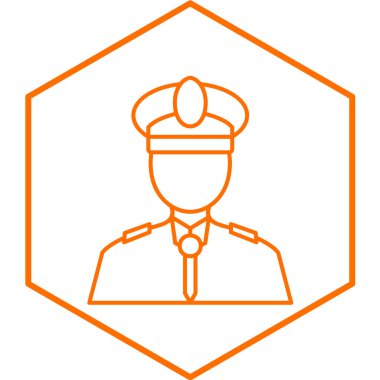 Kaptan simge vektör çizim