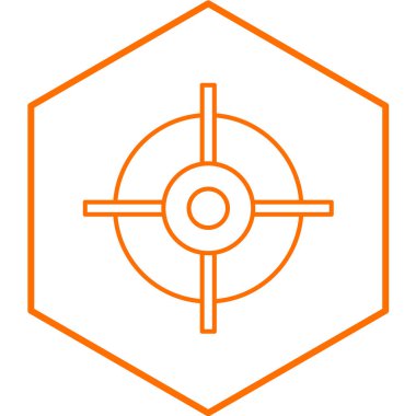 Hedef basit simgesini, vektör çizim