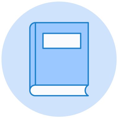 Kitap. Web simgesi basit illüstrasyon