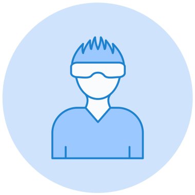 avatar. Web simgesi basit illüstrasyon