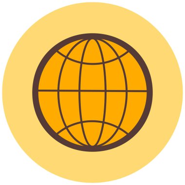 küresel ağ. Basit resimleme