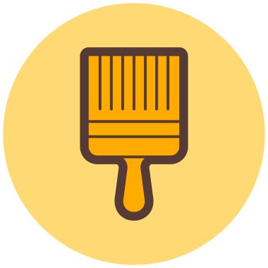 boya fırça düz vektör simgesi