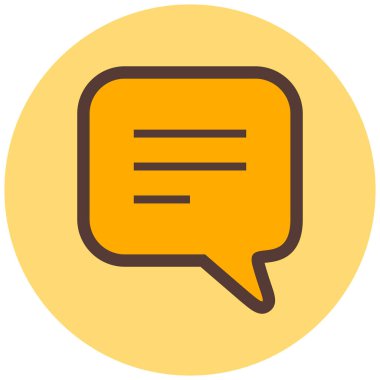 Konuş. Web simgesi basit illüstrasyon