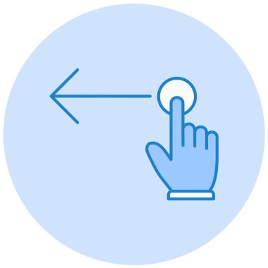 Ekrana dokun. Basit illüstrasyon