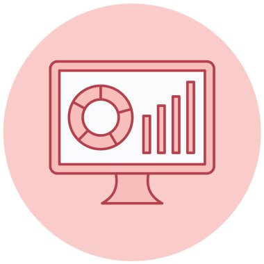 Grafik. Web simgesi basit illüstrasyon