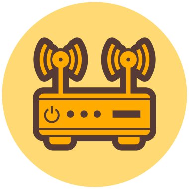 router simgesi vektör illüstrasyonu