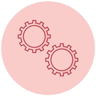 Ayarlar. Web simgesi basit illüstrasyon