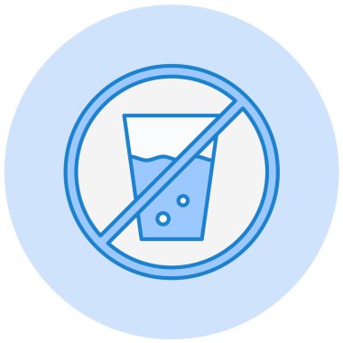 Bir cam simgenin vektör illüstrasyonu