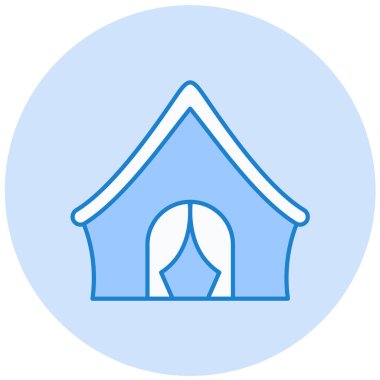 Ev. Web simgesi basit illüstrasyon