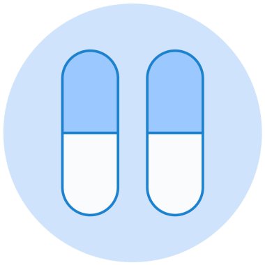 Kapsüller. Web simgesi basit illüstrasyon