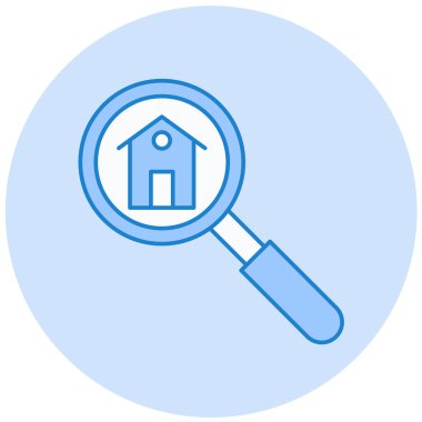 Arkaplanda emlak simgesi izole edildi