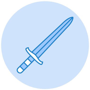 Kılıç simgesi. vektör illüstrasyonu