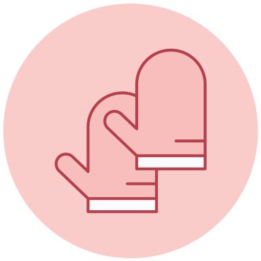 Eldivenler. Web simgesi basit tasarım