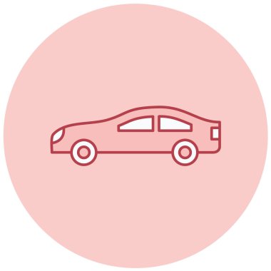 - Araba. Web simgesi basit illüstrasyon