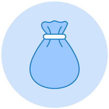 Çanta. Web simgesi basit illüstrasyon