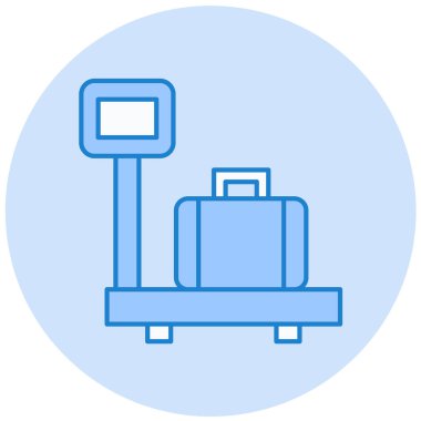 bagaj. Web simgesi basit illüstrasyon