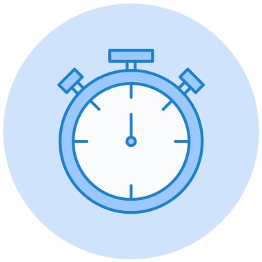 Kronometre Web simgesi basit illüstrasyon