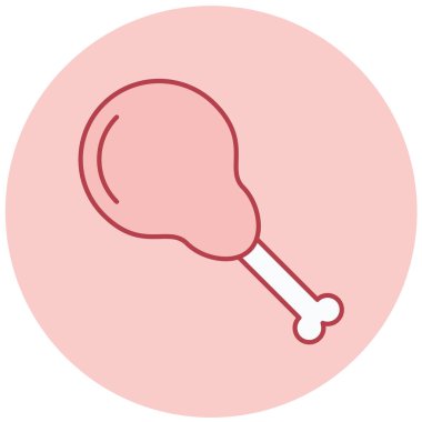 tavuk vektör simgesi modern basit illüstrasyon