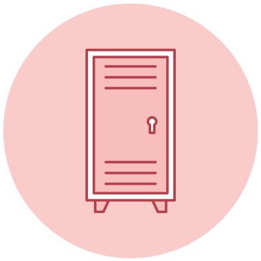 Dolap. Web simgesi basit illüstrasyon