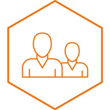 Meslektaşlık simgesi, vektör illüstrasyonu