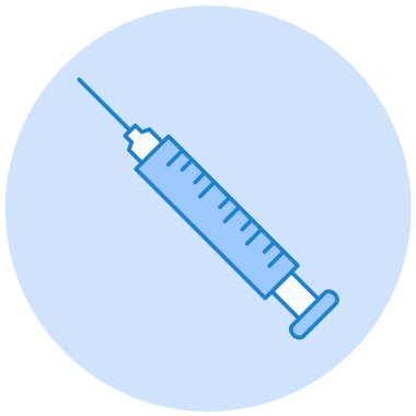 Şırınga. Web simgesi basit illüstrasyon