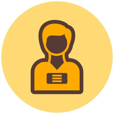 kullanıcı. Web simgesi basit illüstrasyon