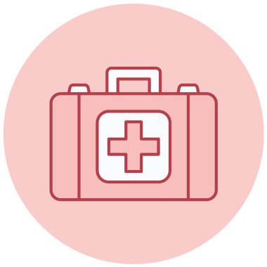 tıbbi çanta vektör simgesi modern basit tasarım