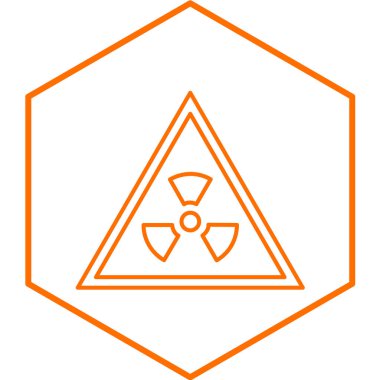 Radyasyon tehlikesi işareti.