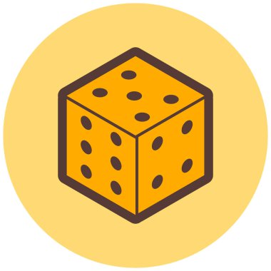 zar. Web simgesi basit tasarım