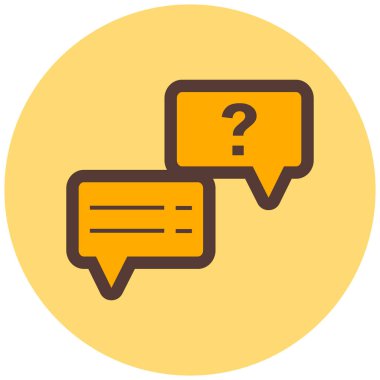 Konuş. Web simgesi basit illüstrasyon