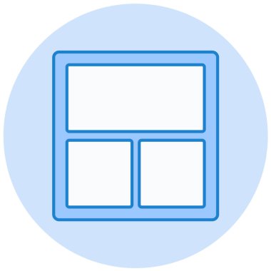 pencere illüstrasyon vektörü modern düz simge