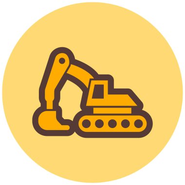 Kazıcı. Web simgesi basit illüstrasyon