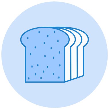 Ekmek. Web simgesi basit illüstrasyon