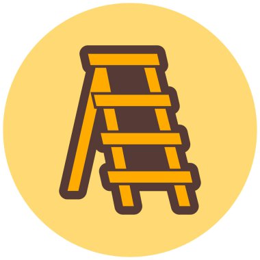 Merdiven. Web simgesi basit illüstrasyon