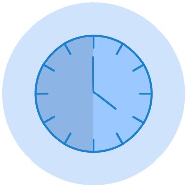 Saat. Web simgesi basit illüstrasyon