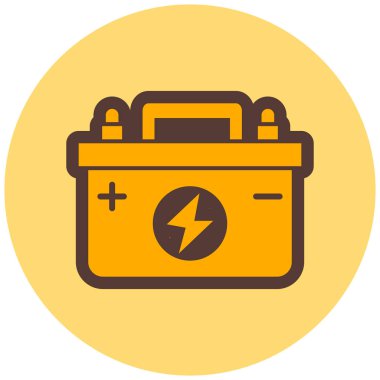 Pil. Web simgesi basit illüstrasyon