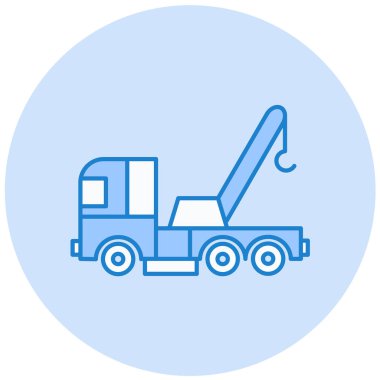 Kamyon ikonu. vektör illüstrasyonu