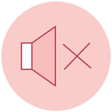 Ses. Web simgesi basit illüstrasyon