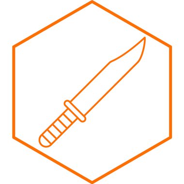 Bıçak ikonu. vektör illüstrasyonu 