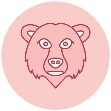 Yüz vektör simgesi ayı