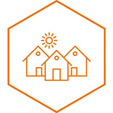 ev simgesi vektör illüstrasyonu