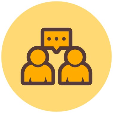 İnsanlar. Web simgesi basit illüstrasyon