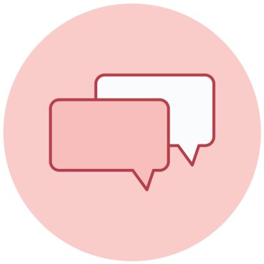 Konuş. Web simgesi basit illüstrasyon