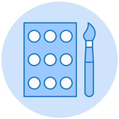 Kalem. Web simgesi basit illüstrasyon