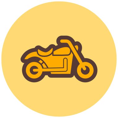 Motorsiklet. Web simgesi basit illüstrasyon