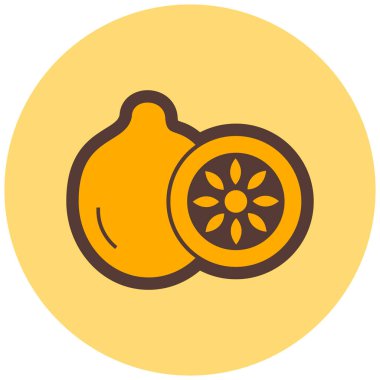lemon. Web simgesi basit illüstrasyon