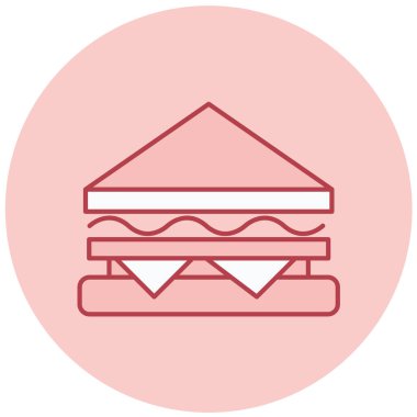 Sandviç. Web simgesi basit tasarım