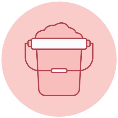 Kova. Web simgesi basit illüstrasyon