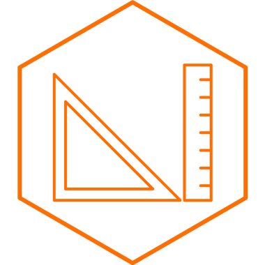 cetvel simgesi çizimi